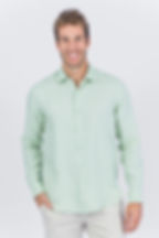 Miniatura: 01.20816-M Camisa Puro linho liso FT manga longa