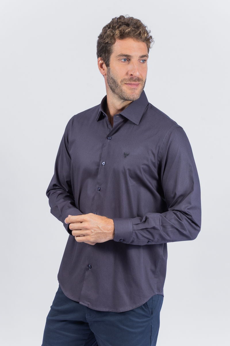 Miniatura: 01.20620-N Camisa manga longa 100% algodão