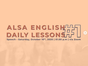 English Daily Lesson #1