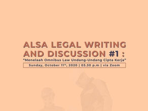 ALSA Legal Writing and Discussion #1