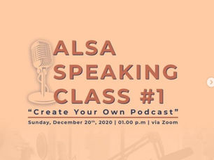 ALSA Speaking Class #1