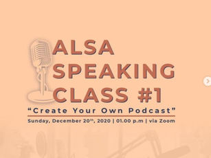 ALSA Speaking Class #1