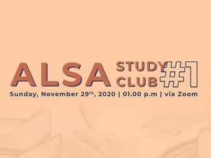 ALSA Study Club #1