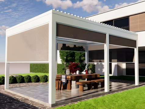 Aluminum gazebo:a elegant summer resort new choice