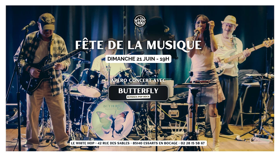 Concert Butterfly - Le White Hop à Essarts-en-Bocage.