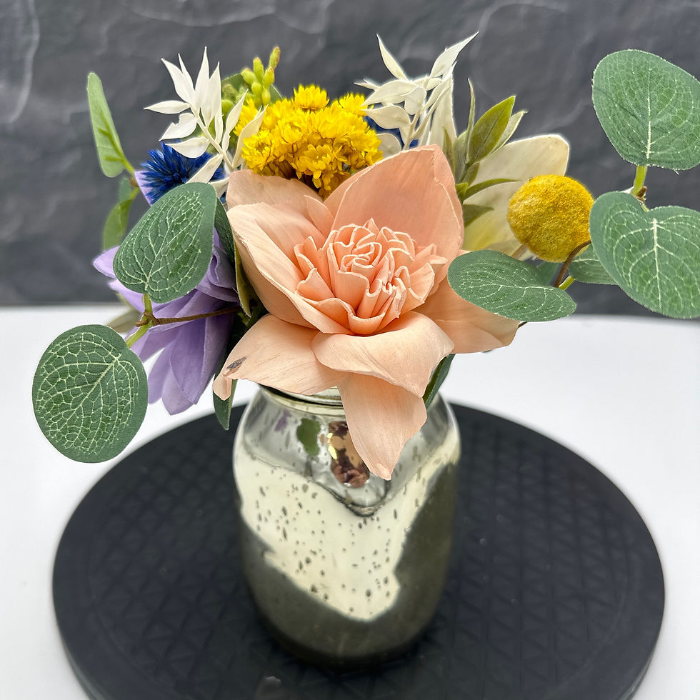 Thumbnail: Gold Mason Jar Blue and Purple