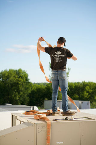 ACS Air Care Specialists doing an install