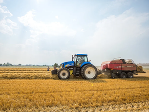 Tractor in a field