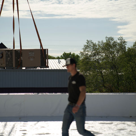 ACS Air Care Specialists doing an install