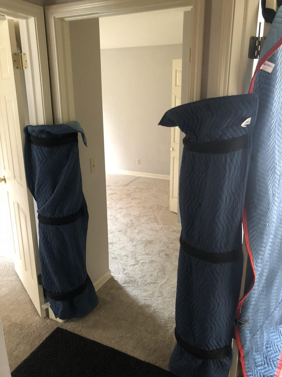 About Time Moving padding the doorways for precaution