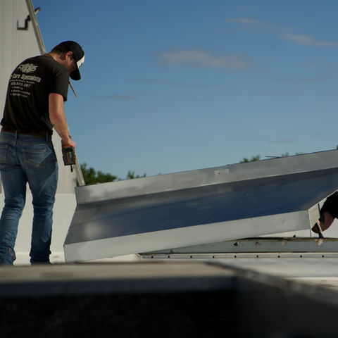 ACS Air Care Specialists doing an install