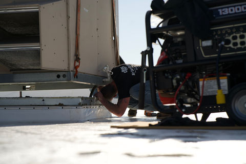 ACS Air Care Specialists doing an install