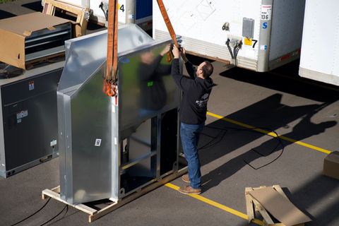 ACS Air Care Specialists doing an install