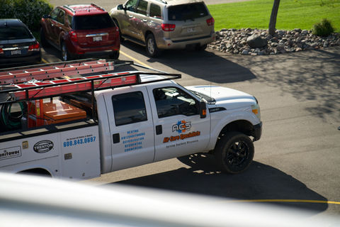 ACS Air Care Specialists doing an install