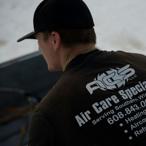 ACS Air Care Specialists doing an install