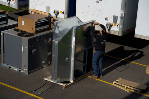 ACS Air Care Specialists doing an install