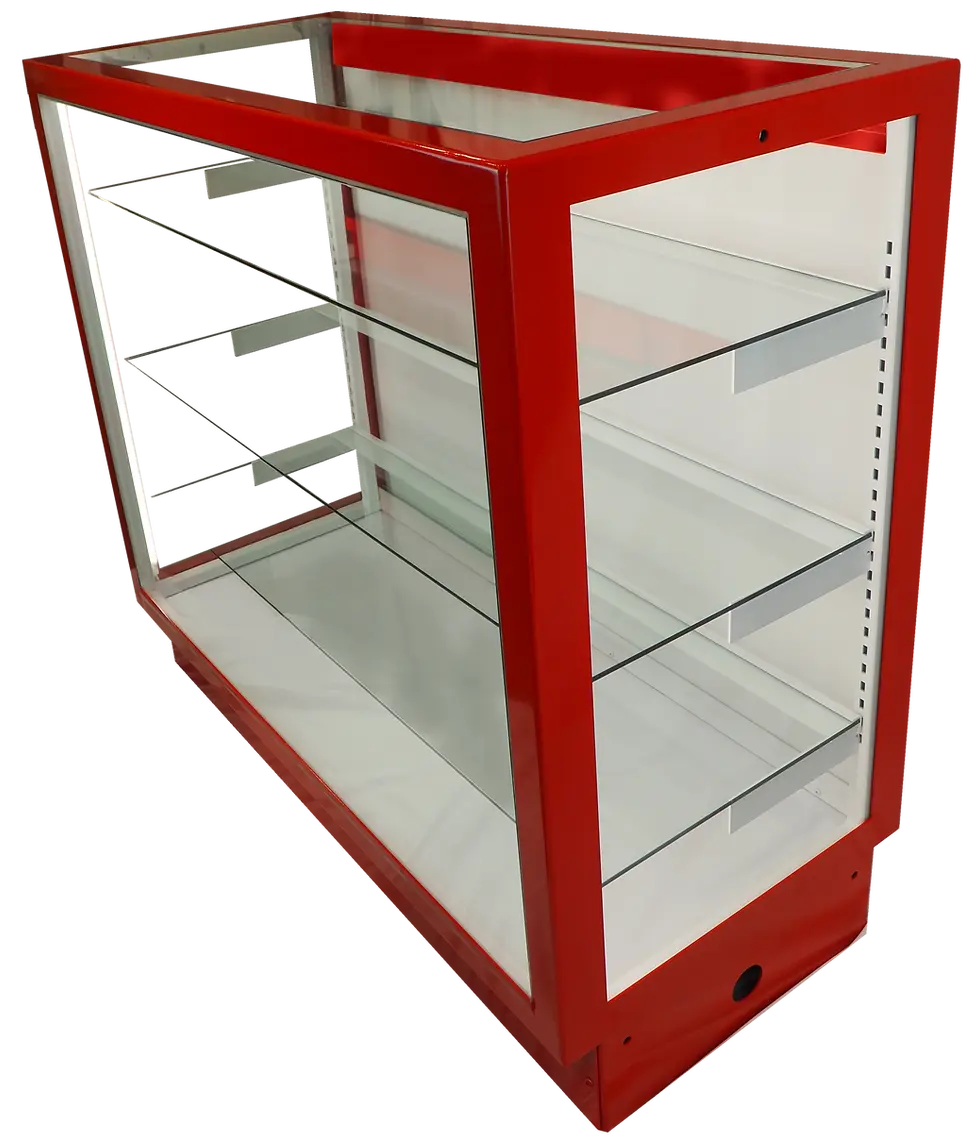 The Fortress Display model FD-20 powder coated red