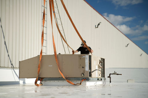 ACS Air Care Specialists doing an install