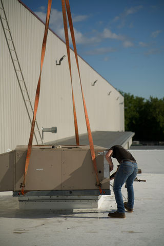 ACS Air Care Specialists doing an install