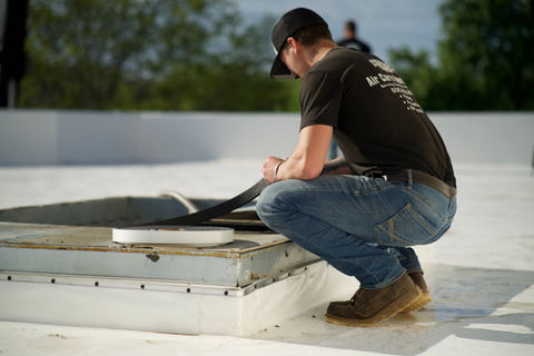 ACS Air Care Specialists doing an install