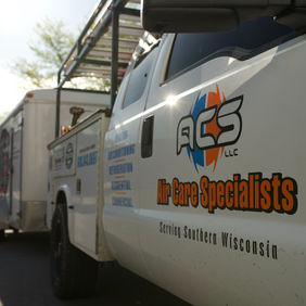 ACS Air Care Specialists doing an install