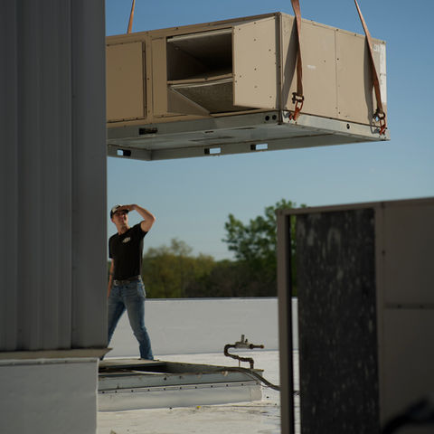 ACS Air Care Specialists doing an install
