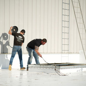 ACS Air Care Specialists doing an install