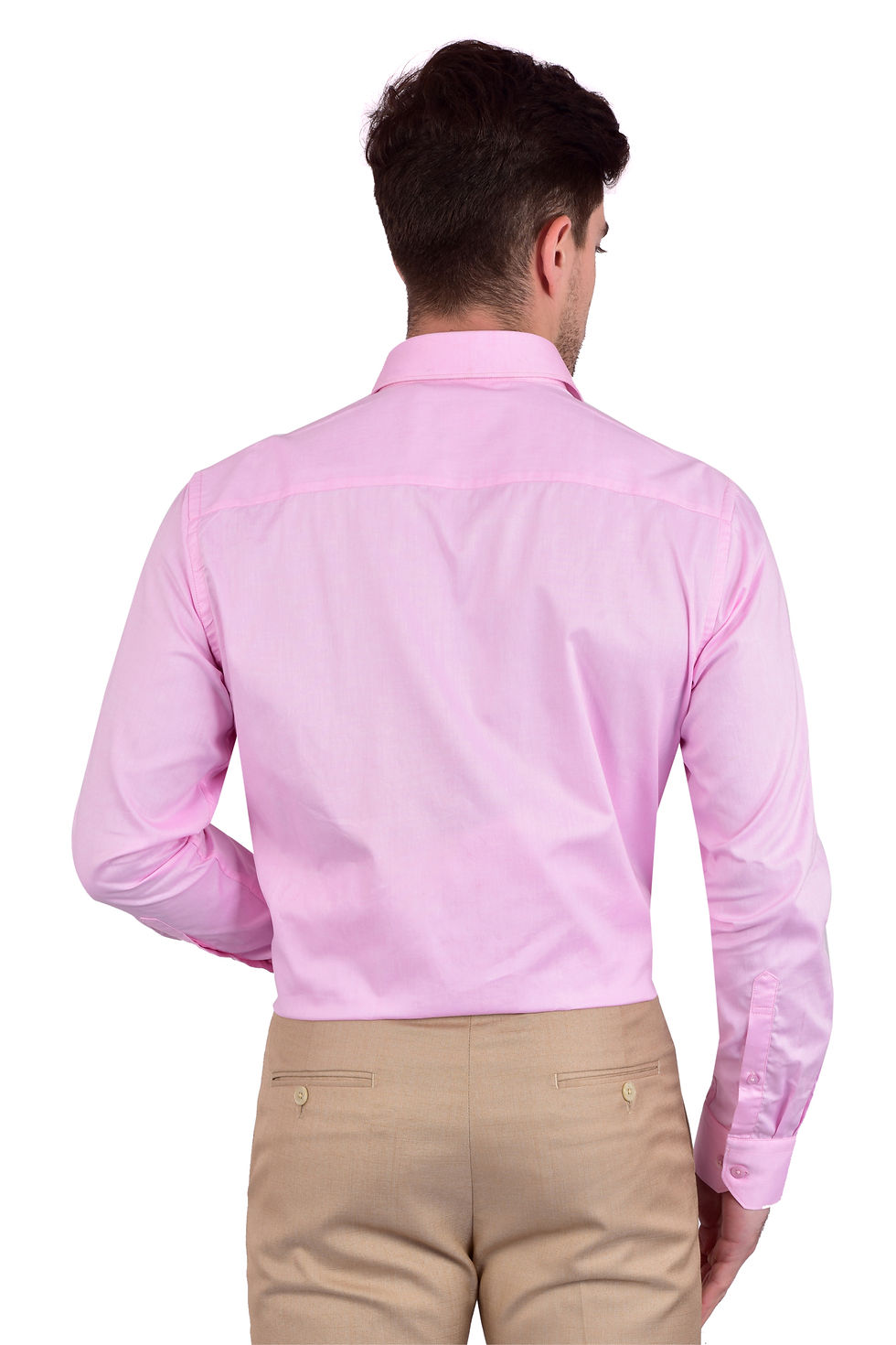 Thumbnail: Powder Pink Solid Dress Shirt