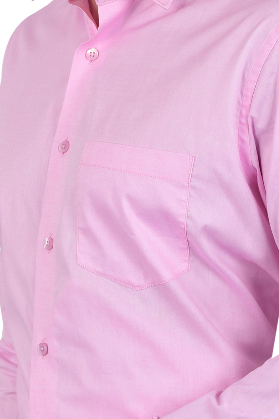 Thumbnail: Powder Pink Solid Dress Shirt