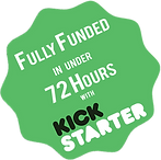 Kickstarter badge - fully funded 72hr