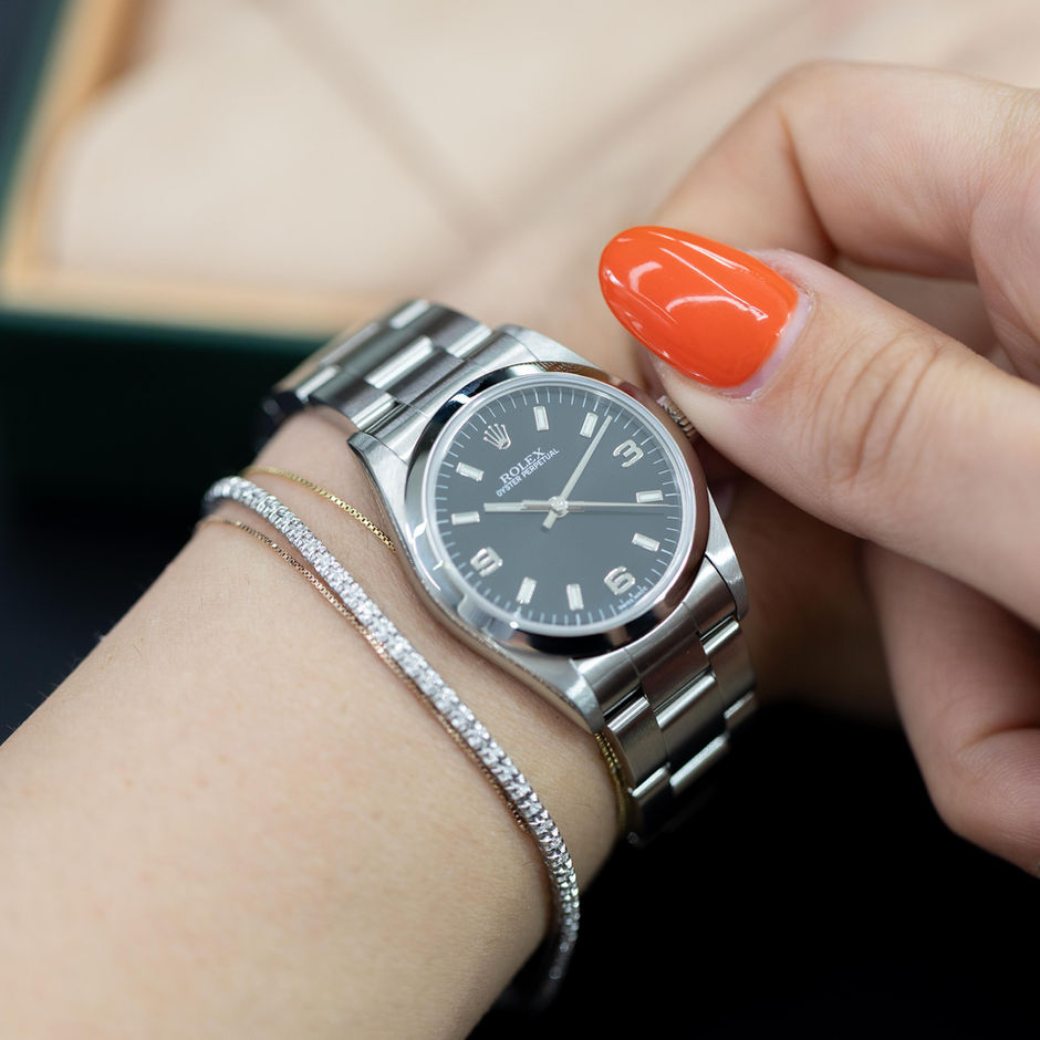 Servizio fotografico professionale di un orologio di lusso Rolex realizzata per una campagna pubblicitaria