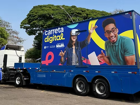 Carreta Digital chega ao litoral do Rio Grande do Sul com cursos gratuitos de formação em tecnologia