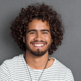 Man with Curly Hair