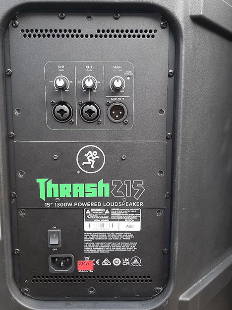 Speaker rear panel