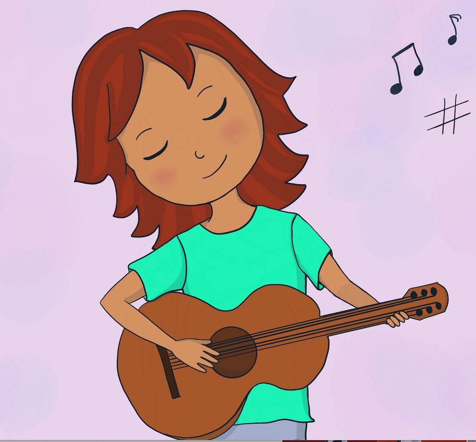 Adriana y su guitarra