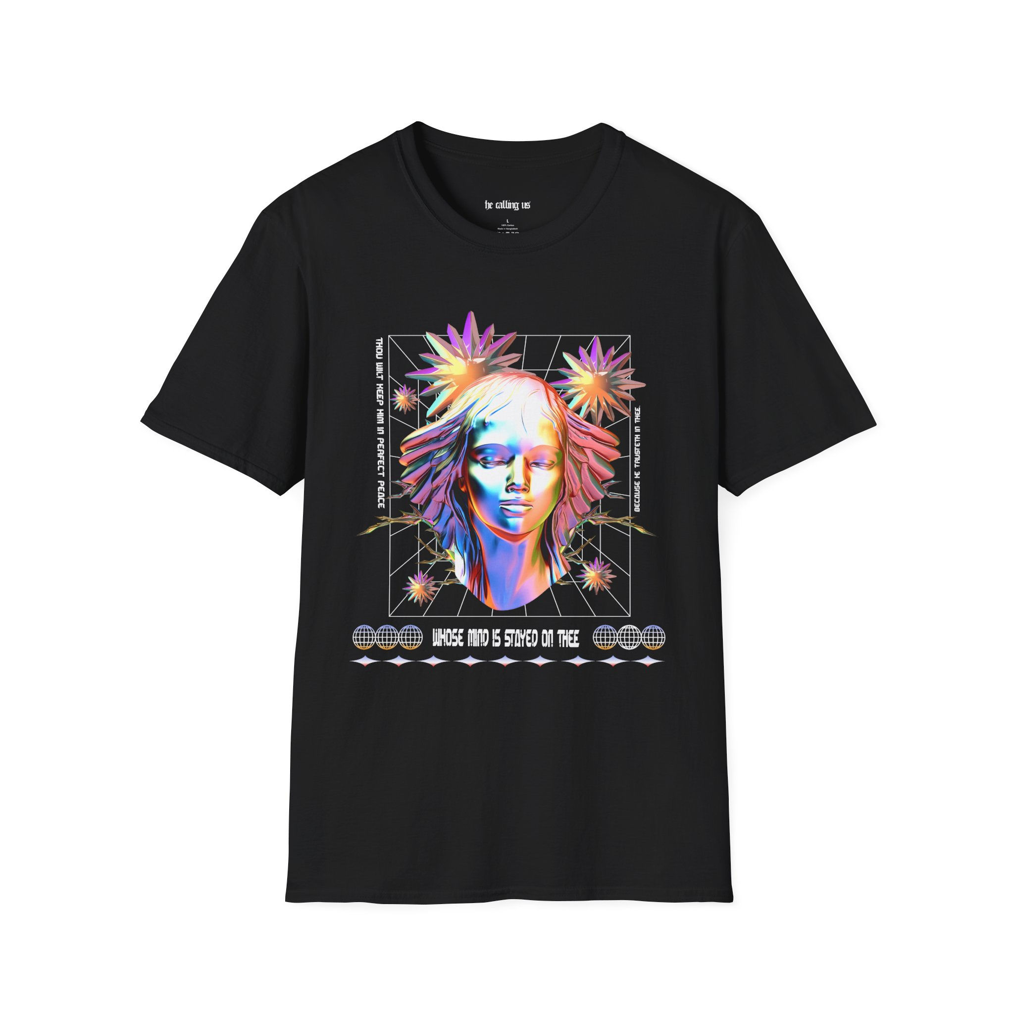 'Perfect Peace' - Unisex Softstyle T-Shirt (Isaiah 26:3)