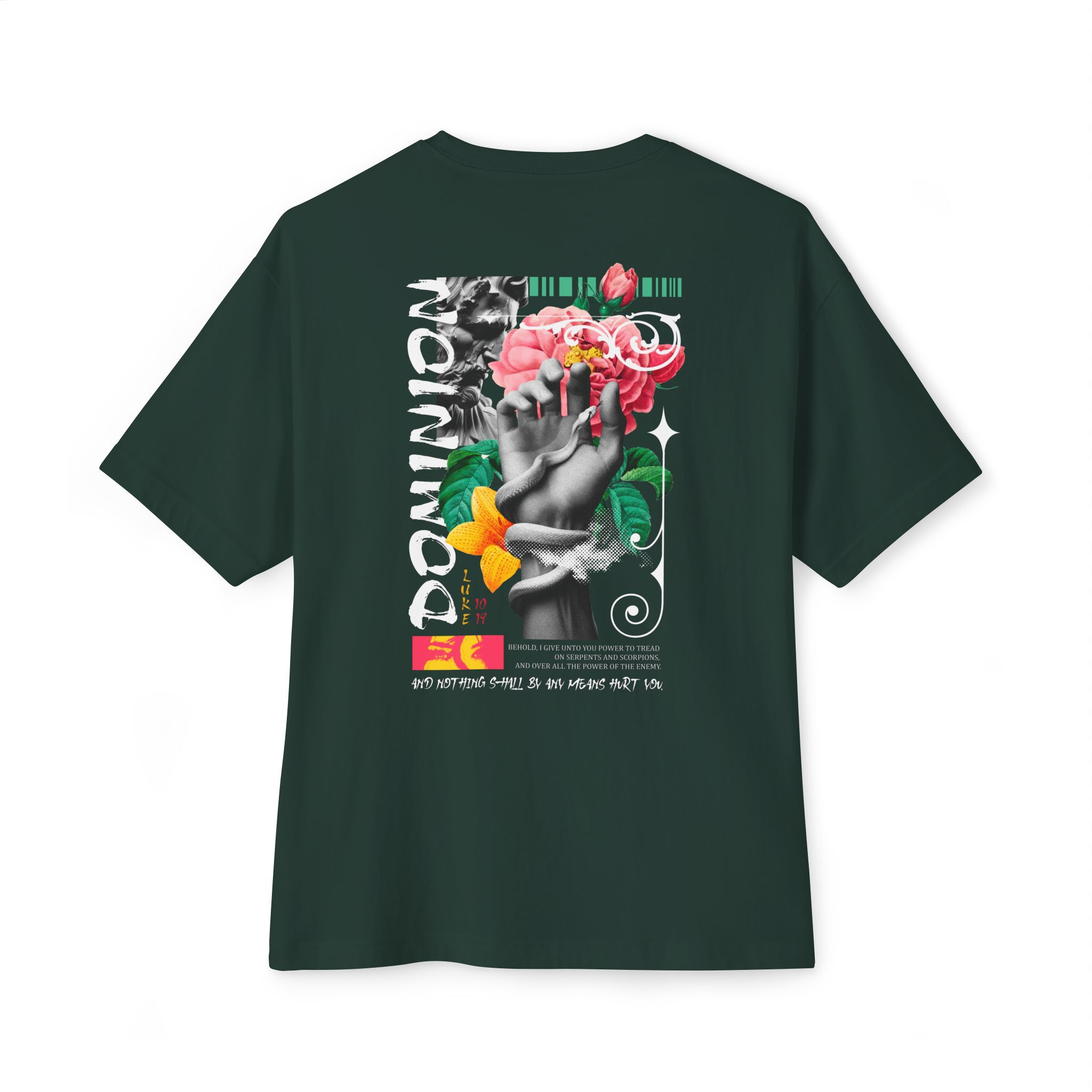 'Dominion' - Unisex Oversized Boxy T-Shirt (Luke 10:19)