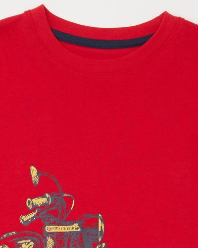 Thumbnail: Printed Long Sleeve Top- Red