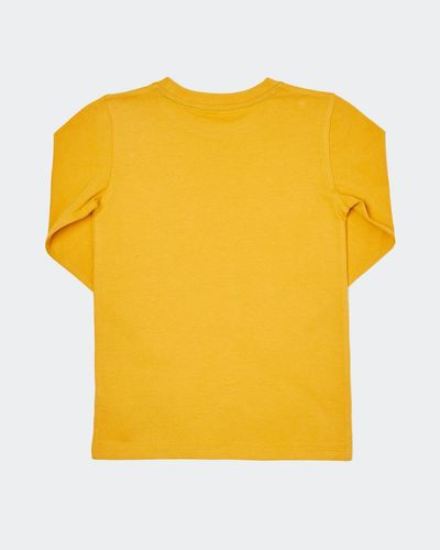 Thumbnail: Printed Long Sleeve Top- Ochre