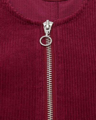 Thumbnail: Girls Corduroy Pinny Dress - Wine