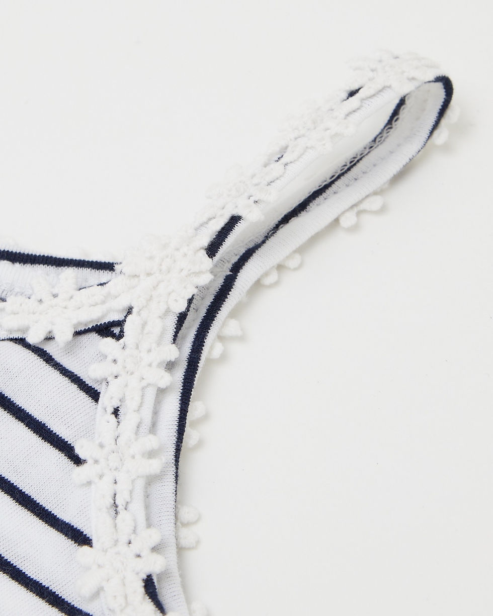 Thumbnail: Girls Jersey Dress- Striped