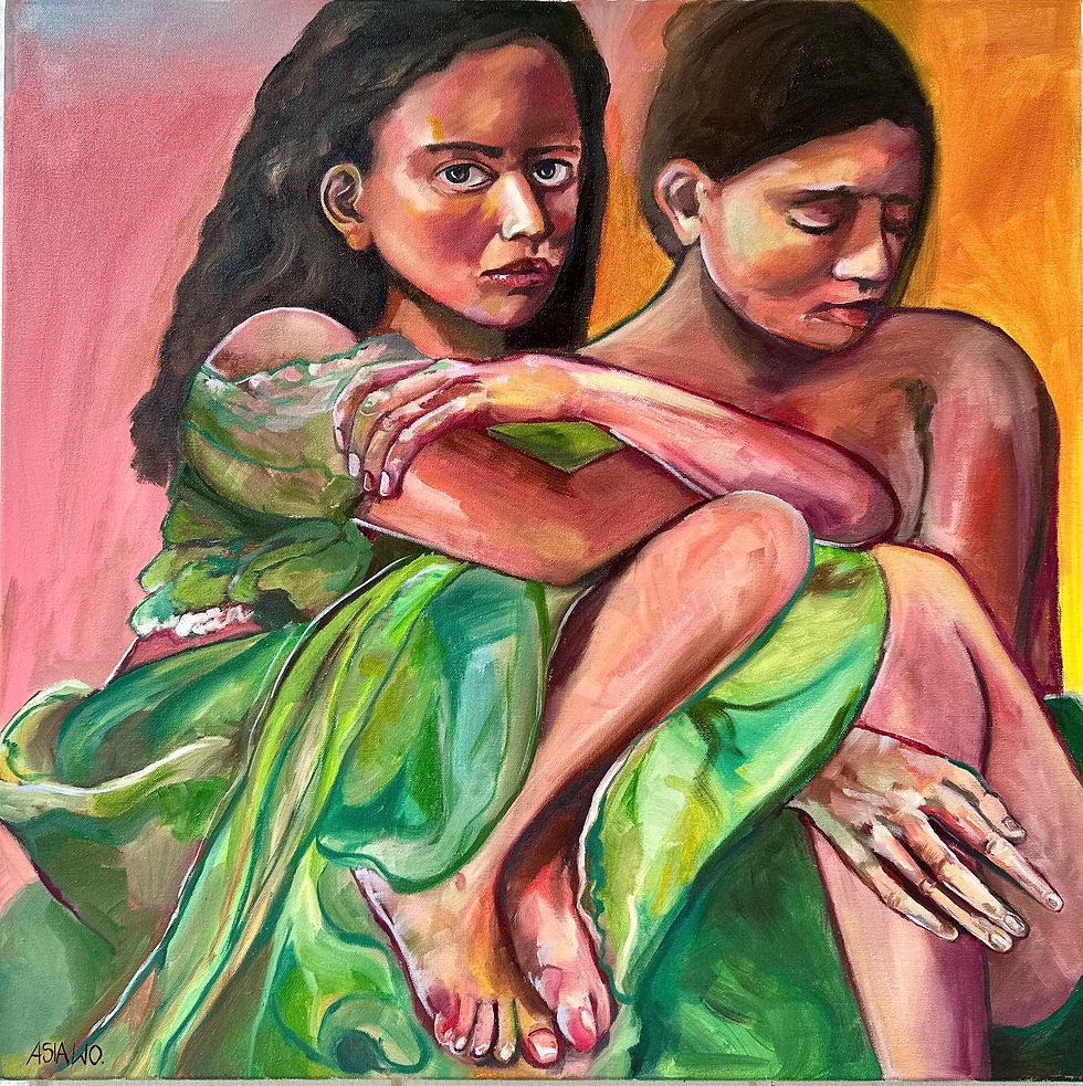 Green Dress 2024 oil on canvas