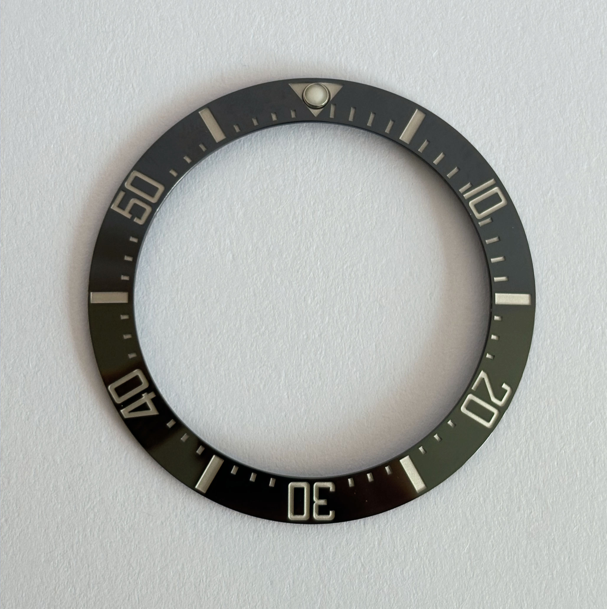 CERAMIC BEZEL INSERT TO FIT ROLEX SEA DWELLER 43MM 126600 BLACK & WHITE