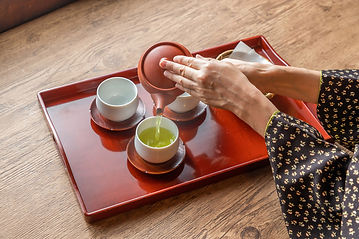 緑茶を淹れる