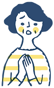 困り顔女性