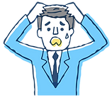 困り顔男性