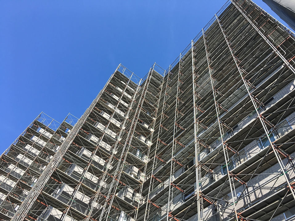 マンション足場架設工事