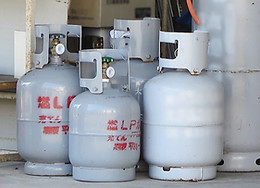 小型容器のLPガス(プロパンガス)