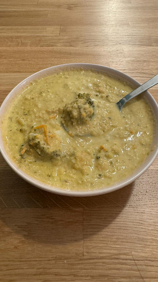 Soupe brocolis cheddar