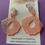 Thumbnail: 'Coral sparkle' shell resin earrings